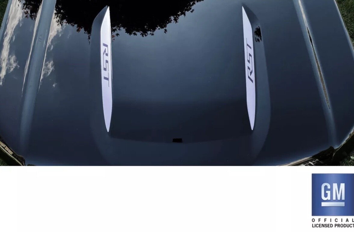 2019 20 21 22 23 24 25 Chevy Silverado 1500 RST Hood Decals Set of 2