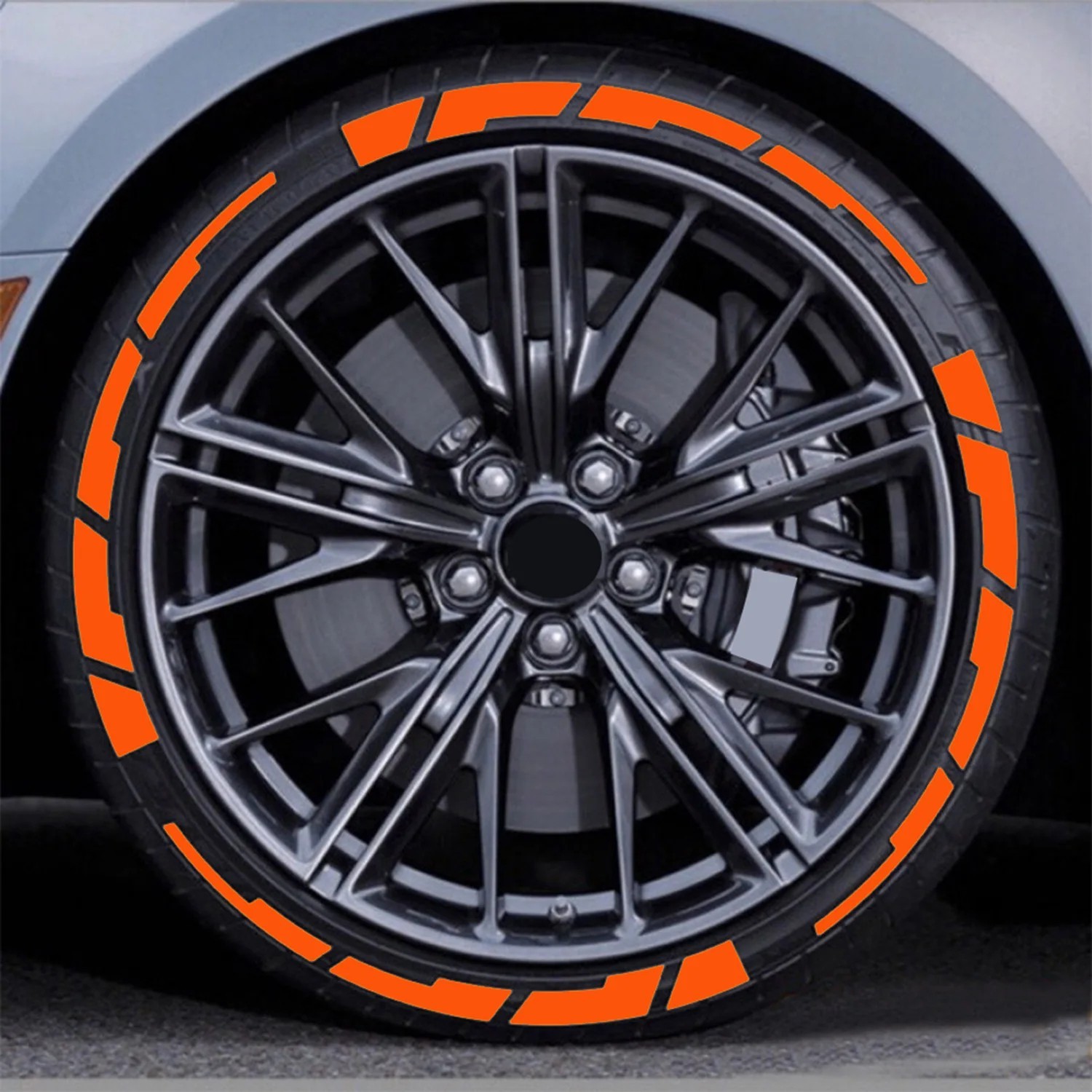 16PCS Car Tire Wheel Stickers 3D PVC Tire Lettering Decals Universal Auto Decor