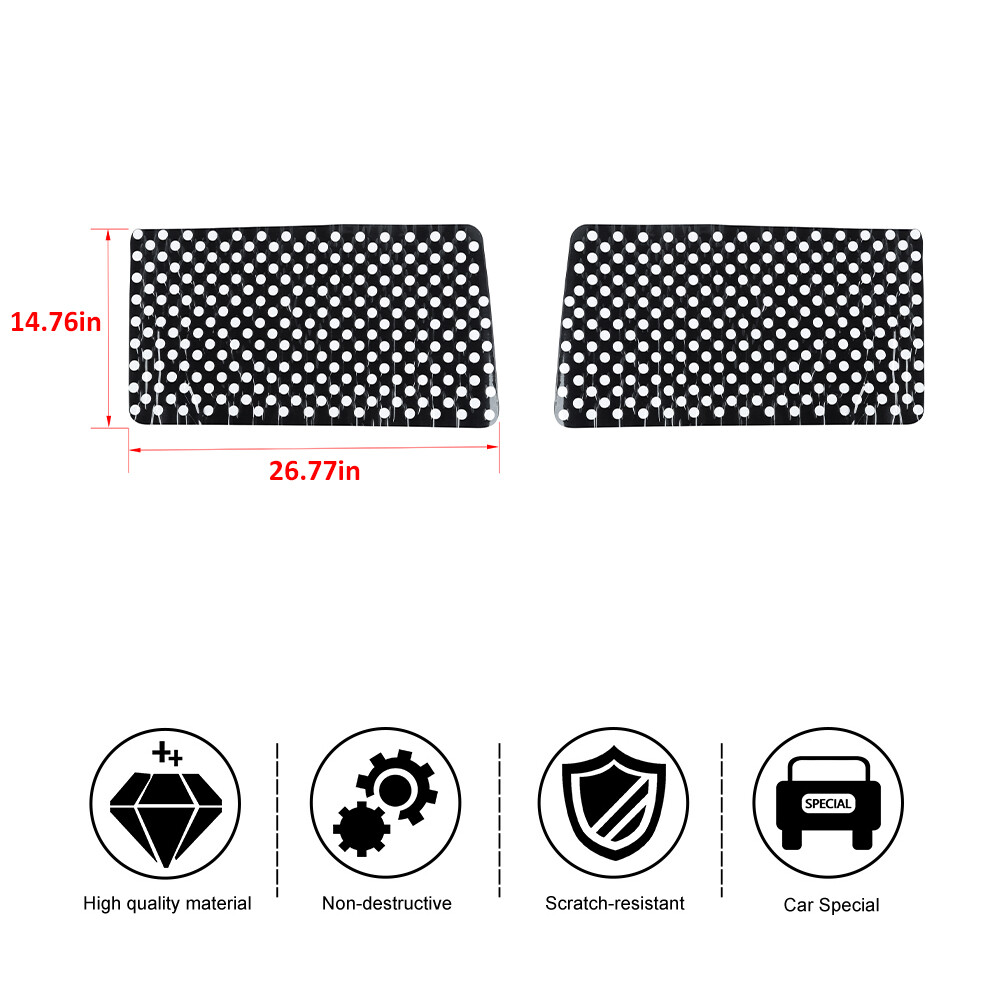 Black Rear Window Sticker Decal Cover Trim for 2021-2025 Ford Bronco Accessories