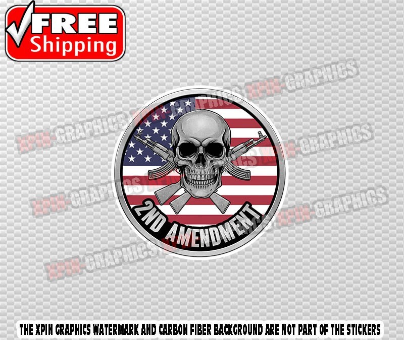 2ND Amendment Vinyl Decal Sticker Gun Hunt Hunting C