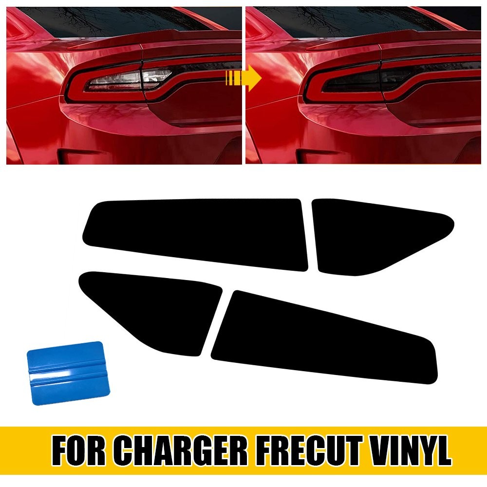 8pcs Tint Vinyl Film for Dodge Charger 2015-2022 Wrap Sheet Tail Light VLT-20%
