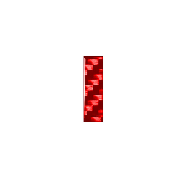 1pcs Red Real Carbon Fiber Car DIY Letter/Number Decals Sticker