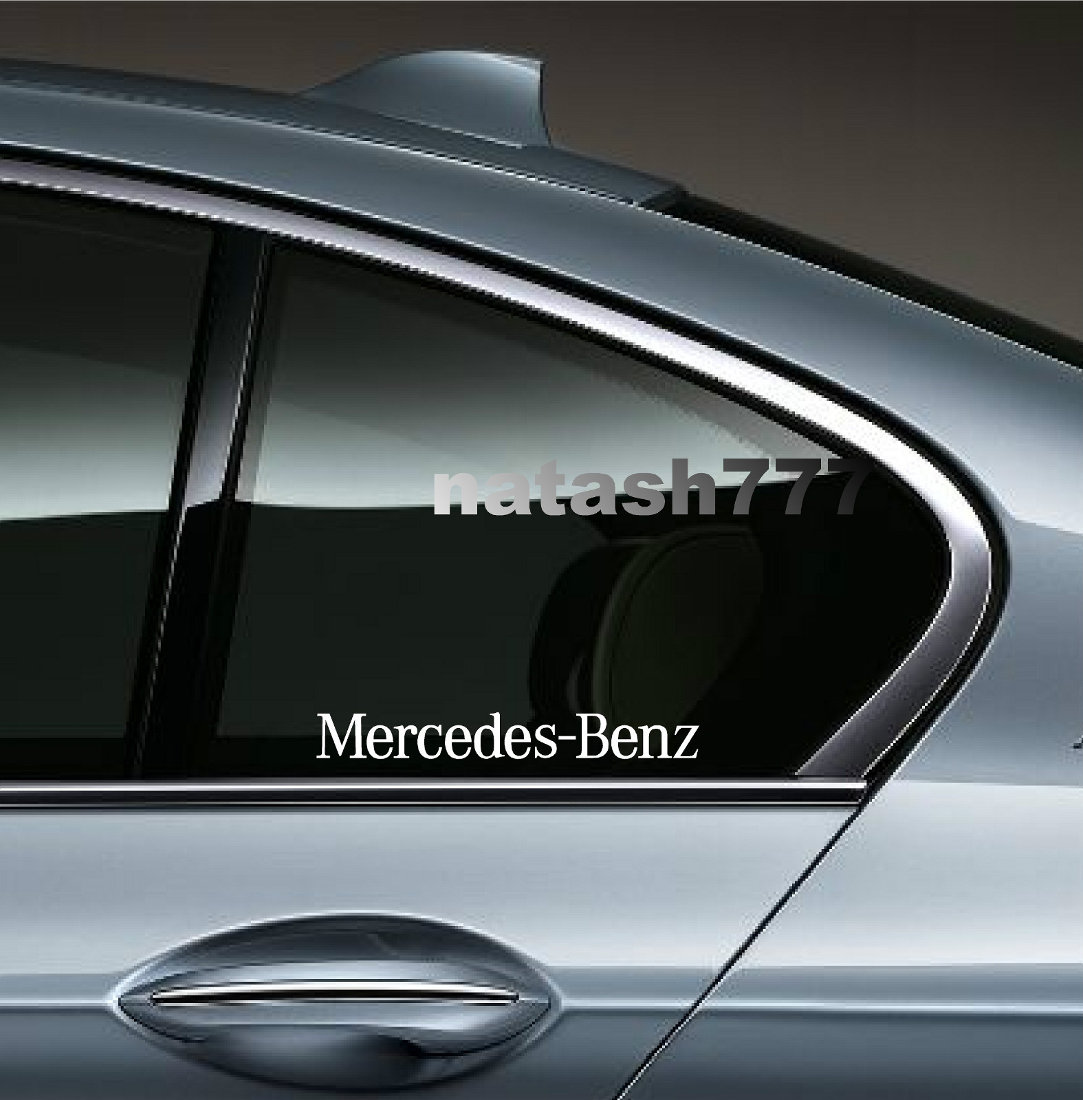 2 – Mercedes Benz Sport Racing Decal sticker emblem logo WHITE