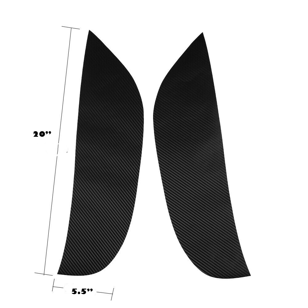 4x Door Panle Protector Anti Kick Scratch Cover Scuff Trim Sticker Carbon Fiber