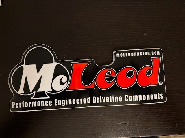 VINYL FOR McLeod Clutch Racing 9X3 Stickers NHRA Hot Rod NASCAR LS1