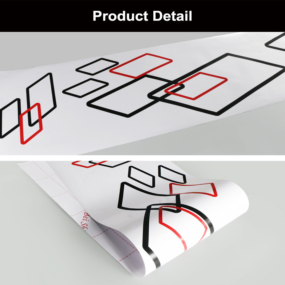 2Pcs Stickers For Car Both Sides Body Vinyl Film Decals DIY Sports Styling Black