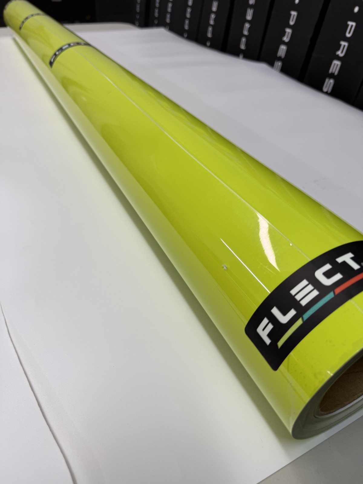 Flect (PET) Vinyl Wrap – Acid Green – Full Roll 5ft x 60ft NEW OVERSTOCK SALE