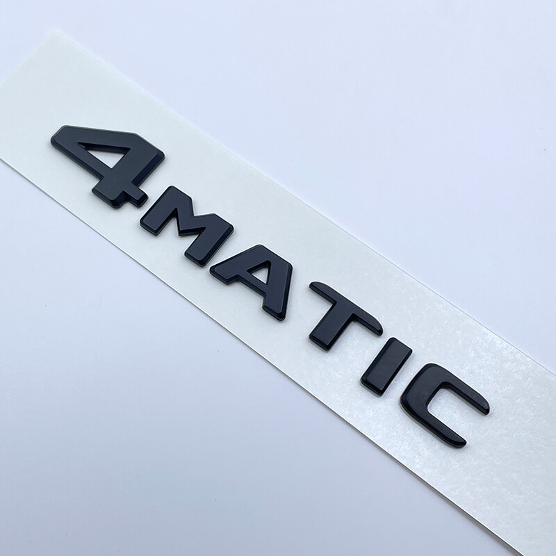 4MATIC Emblem Black 2017+ Trunk Tailgate Lid Badge For Mercedes Benz AMG GLC GLE