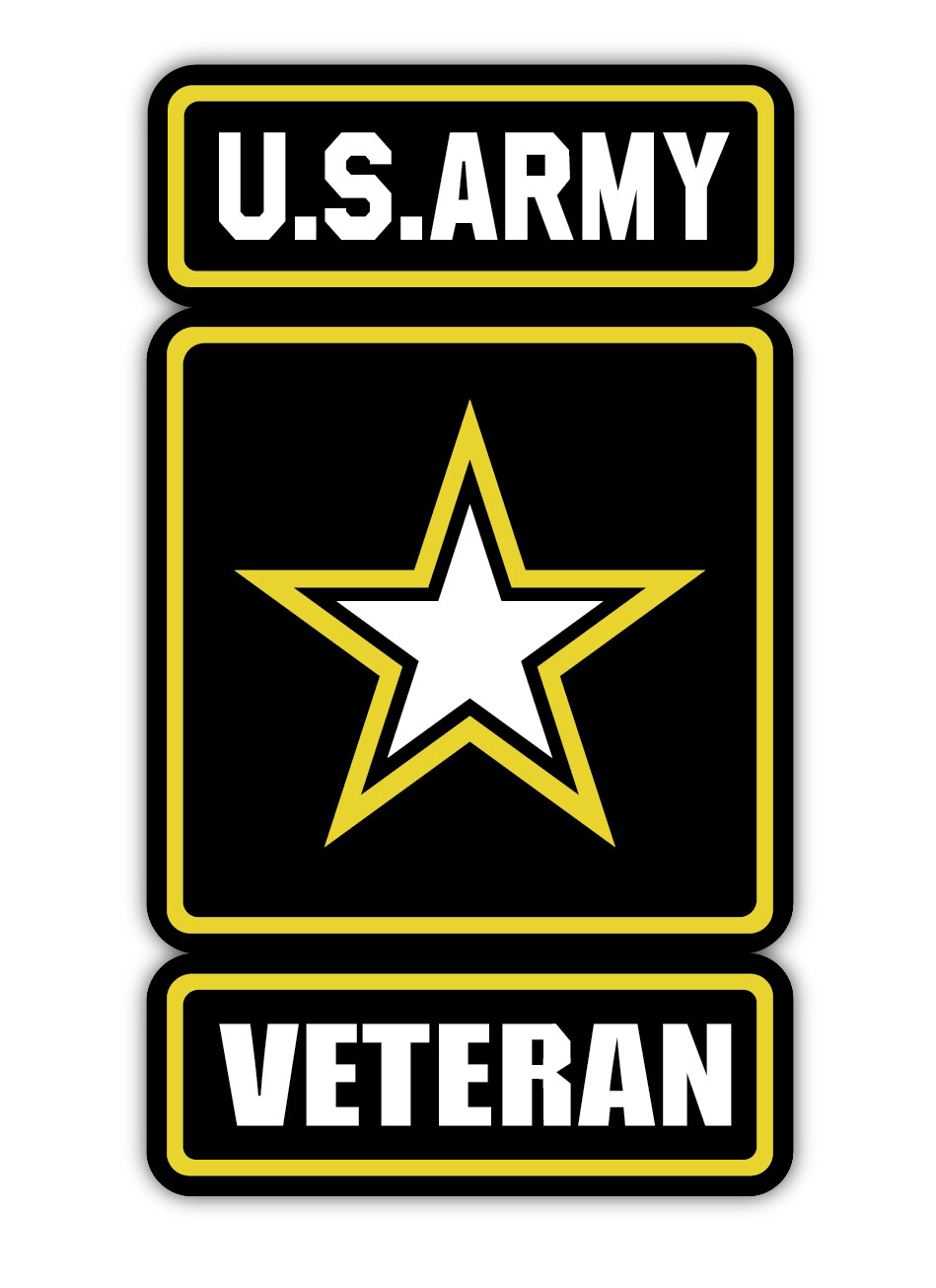 US ARMY VETERAN MILITARY DECAL STICKER 3M USA MADE TRUCK VEHICLE WINDOW WALL
