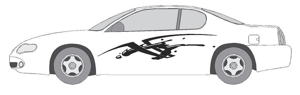 VINYL GRAPHIC #A1187 DECAL VEHICLE CAR TRUCK CROSS OVER SUV VAN SEMI MODERN AUTO