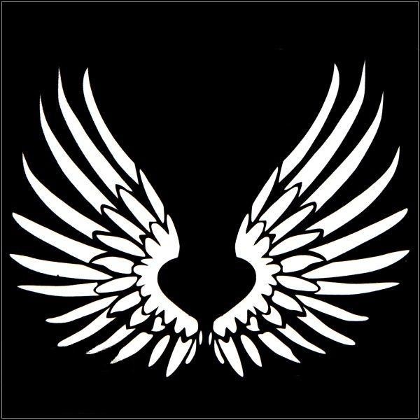 CAR MOTORCYCLE DECORATION DECALS STICKER SILVER WING STICKER