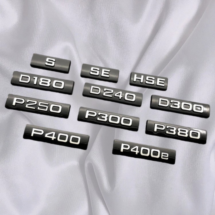 Car Body Rear Trunk Badge Emblem Decal Sticker P400 P400e P250 S P340 P380 HSE