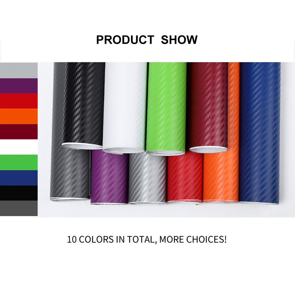Waterproof Car Stickers 3D Car Carbon Vinyl Film Sheet Roll Auto Y7U7