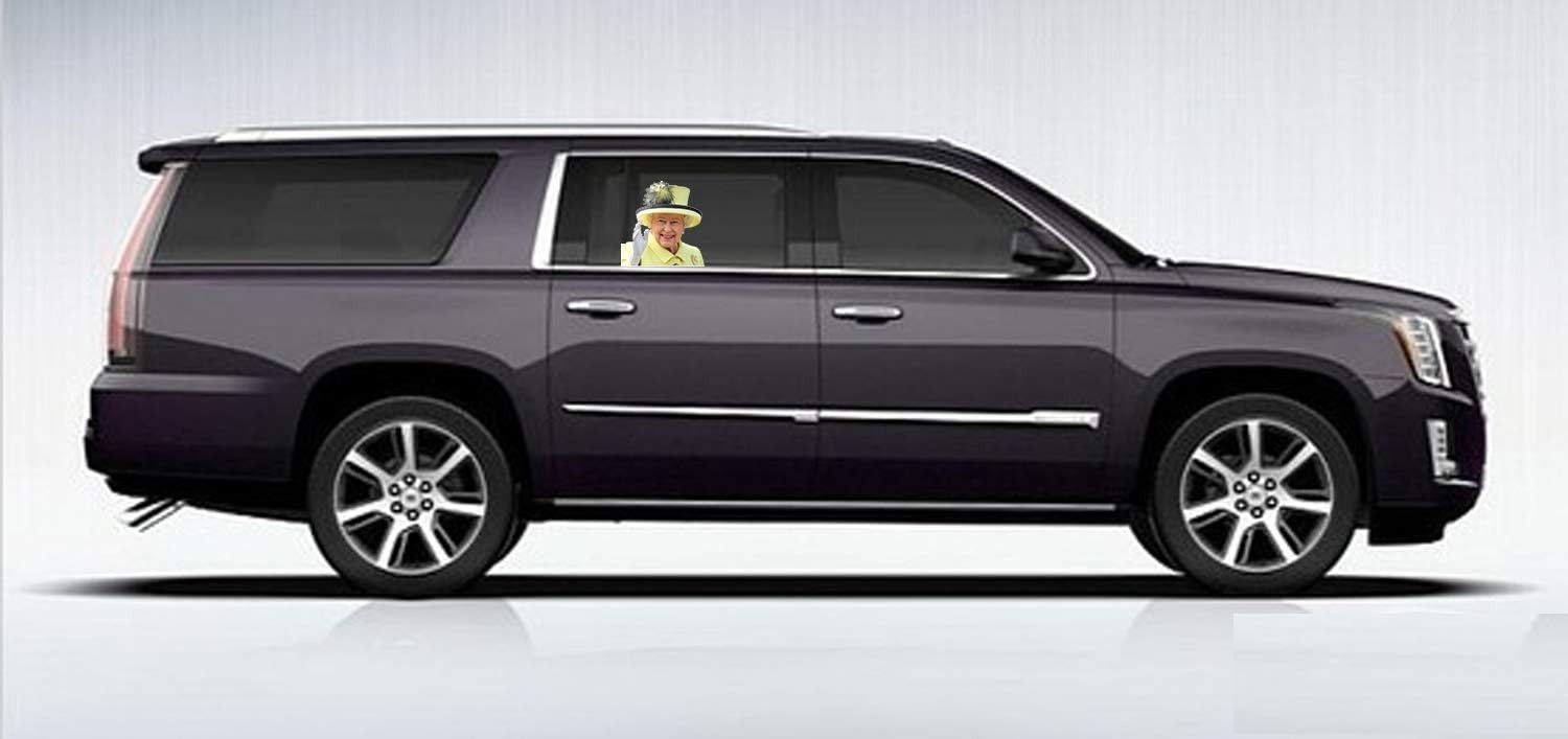 Waterproof Queen Character Car Sticker for Right Side Window