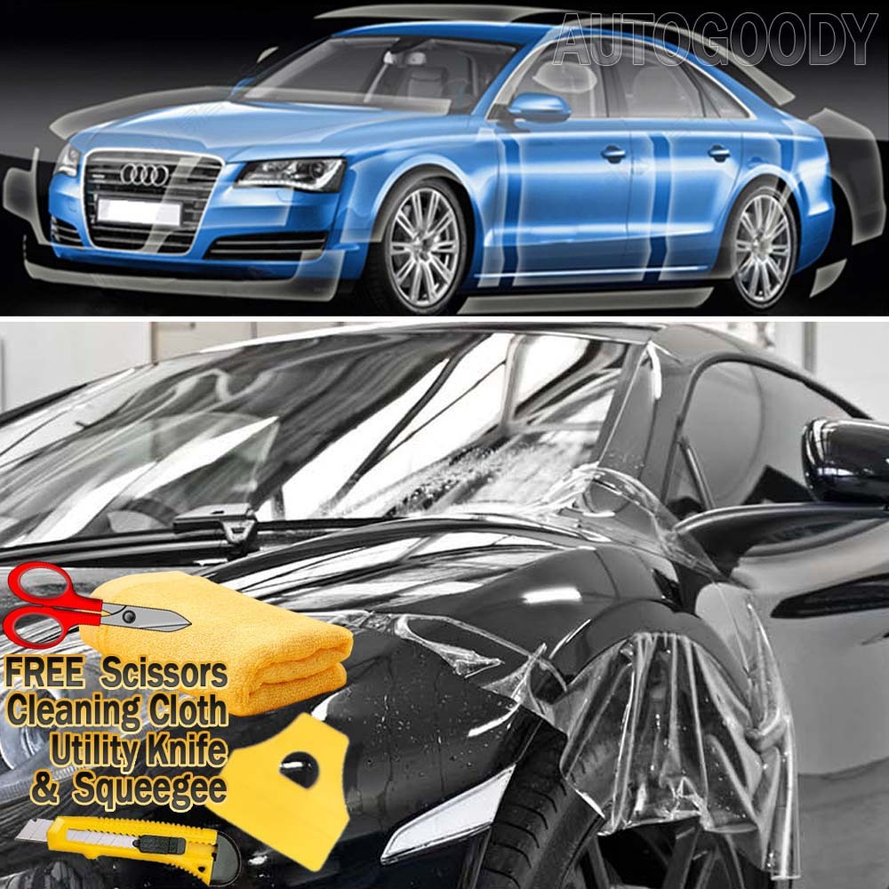108″x60″ Clear Bra Paint Protection Vinyl Film Wrap Transparent Car Paint Shield