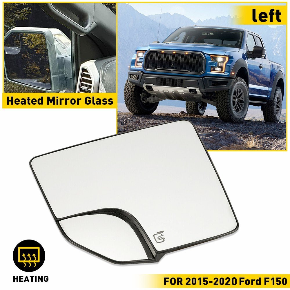 1/2Set Mirror Glass Spot Blind Heated Exterior Left Driver Side for Ford Pickup