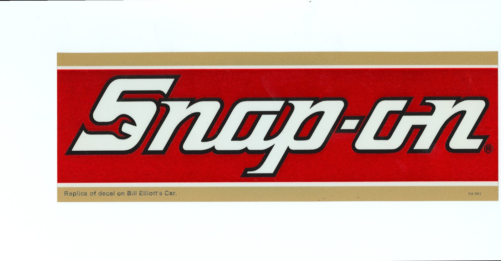 “NEW” Vintage Snap-on Bill Elliot Tool Box Sticker Emblem Racing Decal SS993