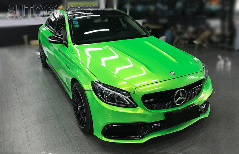 24″ x 60″ Super Gloss Green Vinyl Film Wrap Sticker Air Bubble Free 2ft x 5ft