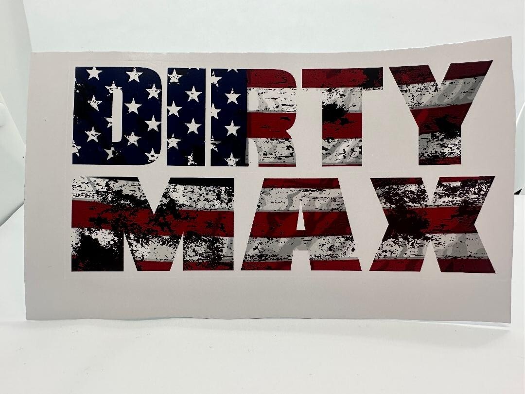 Dirtymax Duramax Decal Sticker Turbo Diesel Truck 6.6 3.0 American Flag Stars