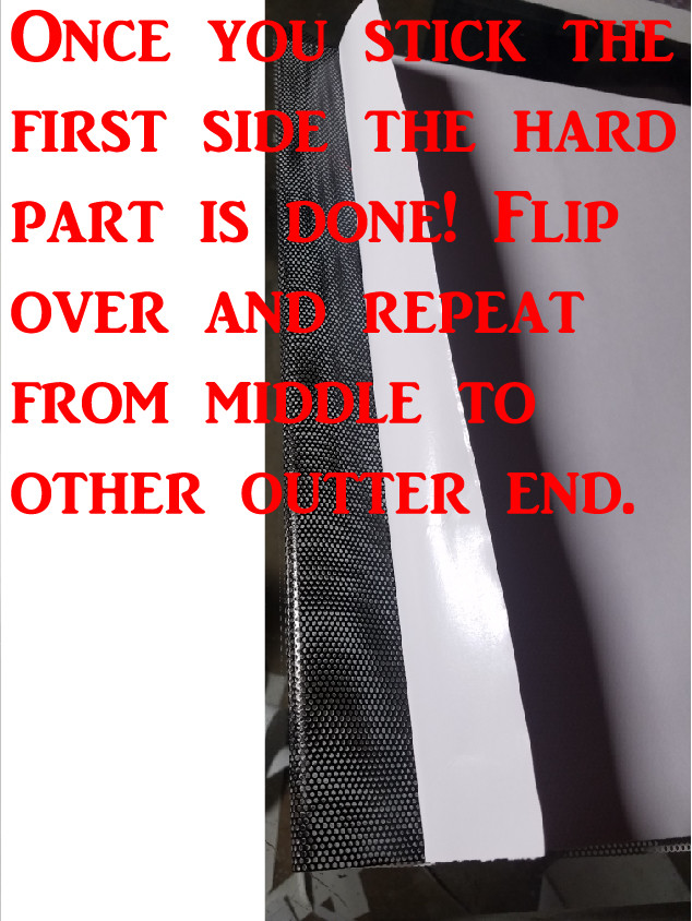 Plain Black Rear Window Perforated Decal Tint Graphic Sticker Truck Van Suv