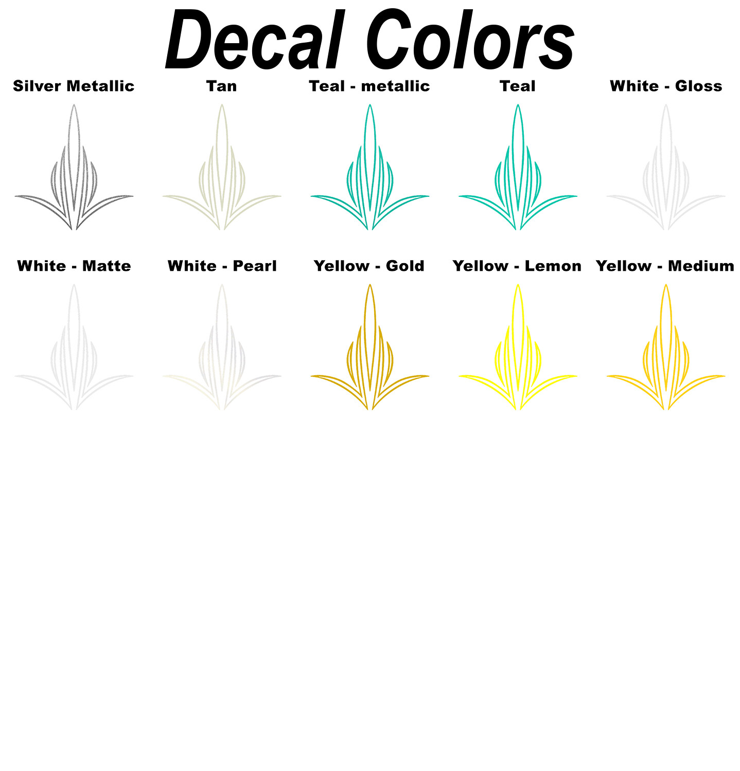 High-Quality Vinyl Pinstripe / Scroll Decal -Many Colors & Sizes- (#0796)