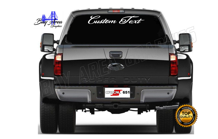 Custom Text Vinyl Decal Car Truck Window Custom size Sun/ Waterproof Outdoor #10