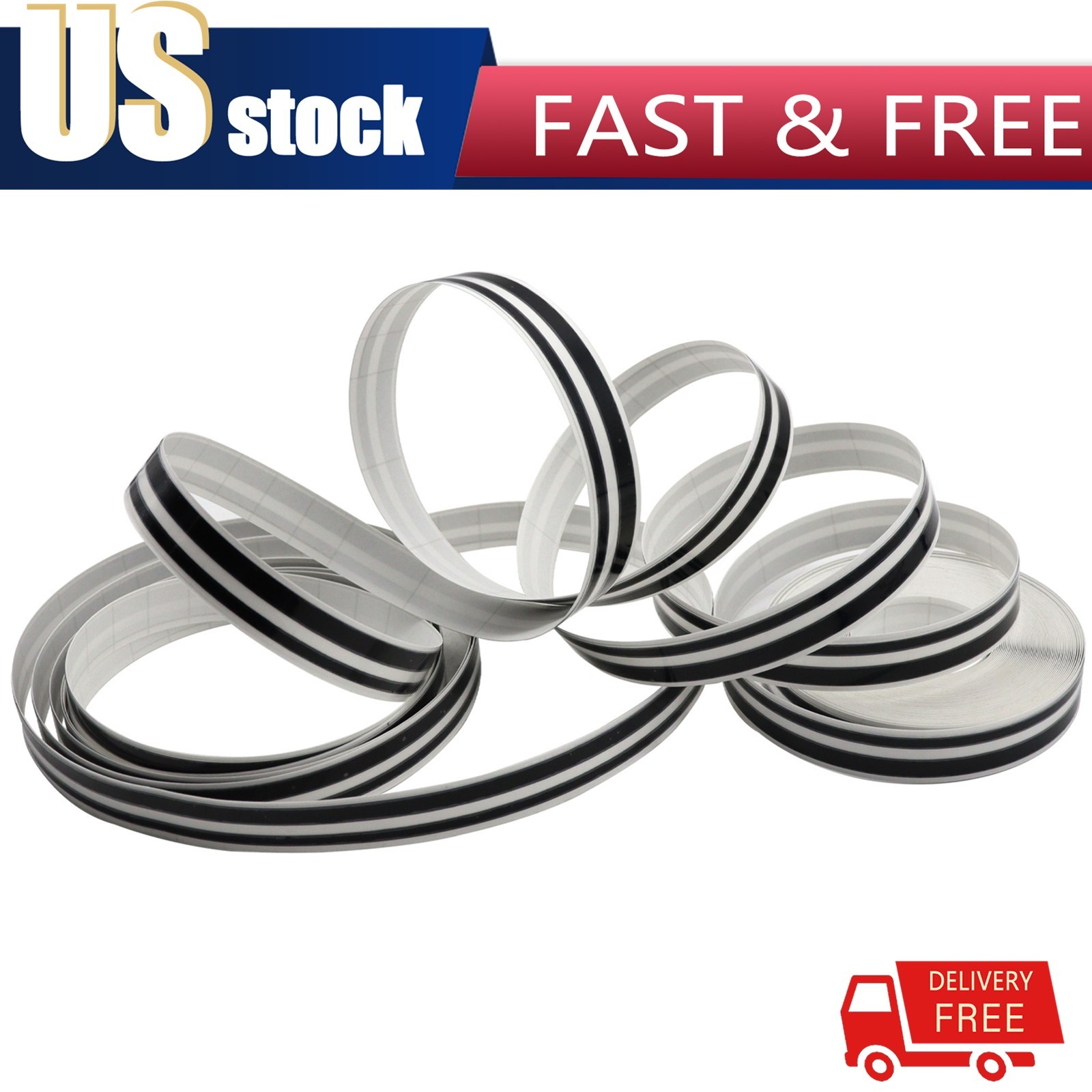 For Car Motorcycle Truck Twin Lines 1/12″&1/6″ PIN STRIPES TAPE Vinyl Stickers