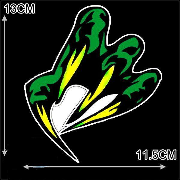 CAR MOTORCYCLE CLAWS DECORATION DECALS STICKER GREEN #2