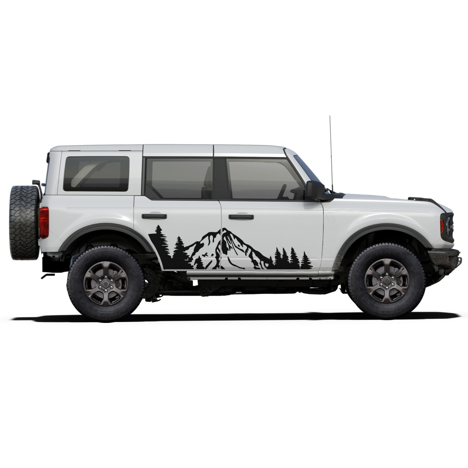 Mountain theme graphics stickers decals compatible with Ford Bronco