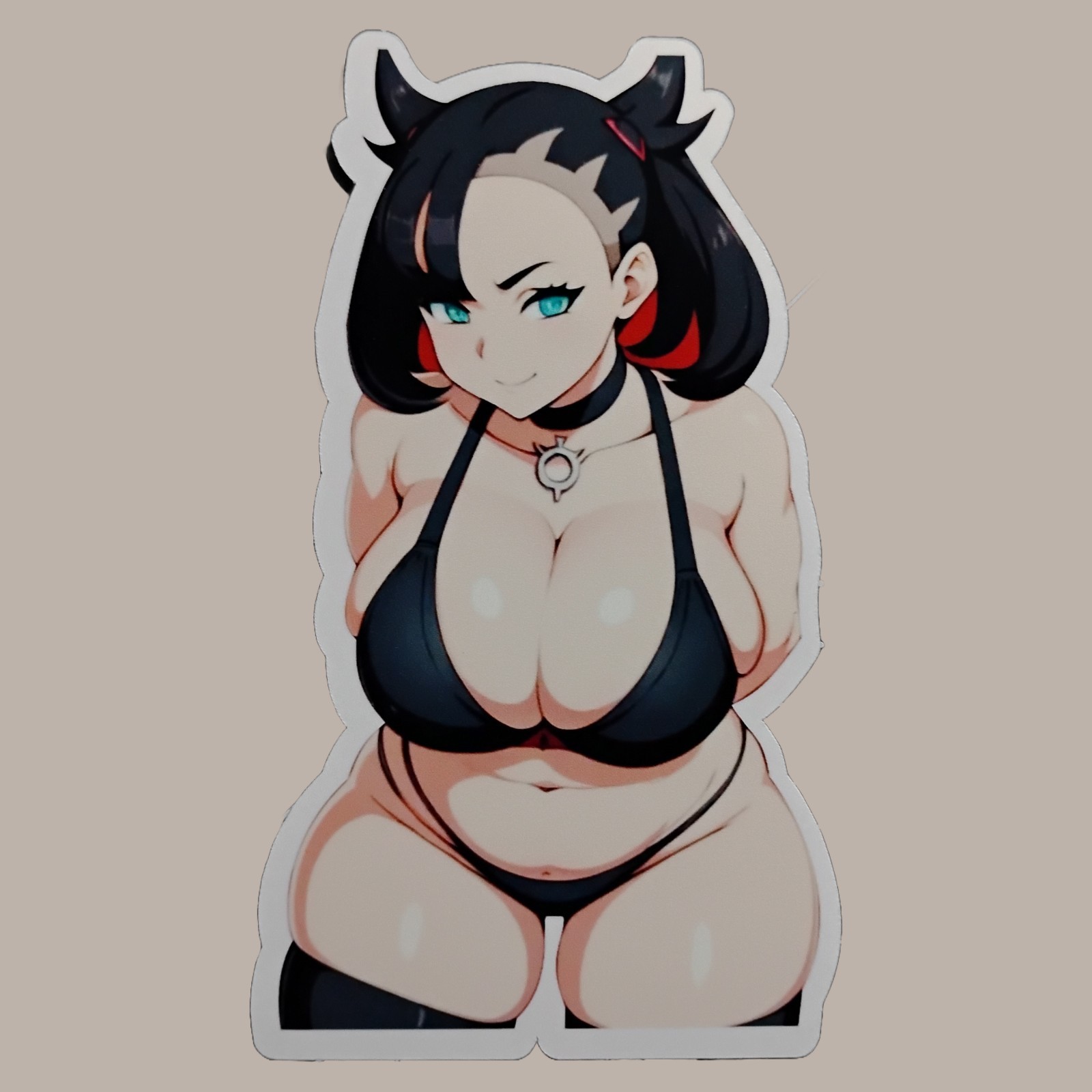 Anime Waifu Marnie Pokemon Trainer NSFW Vinyl Sticker Decal 6″ 5″ 4″