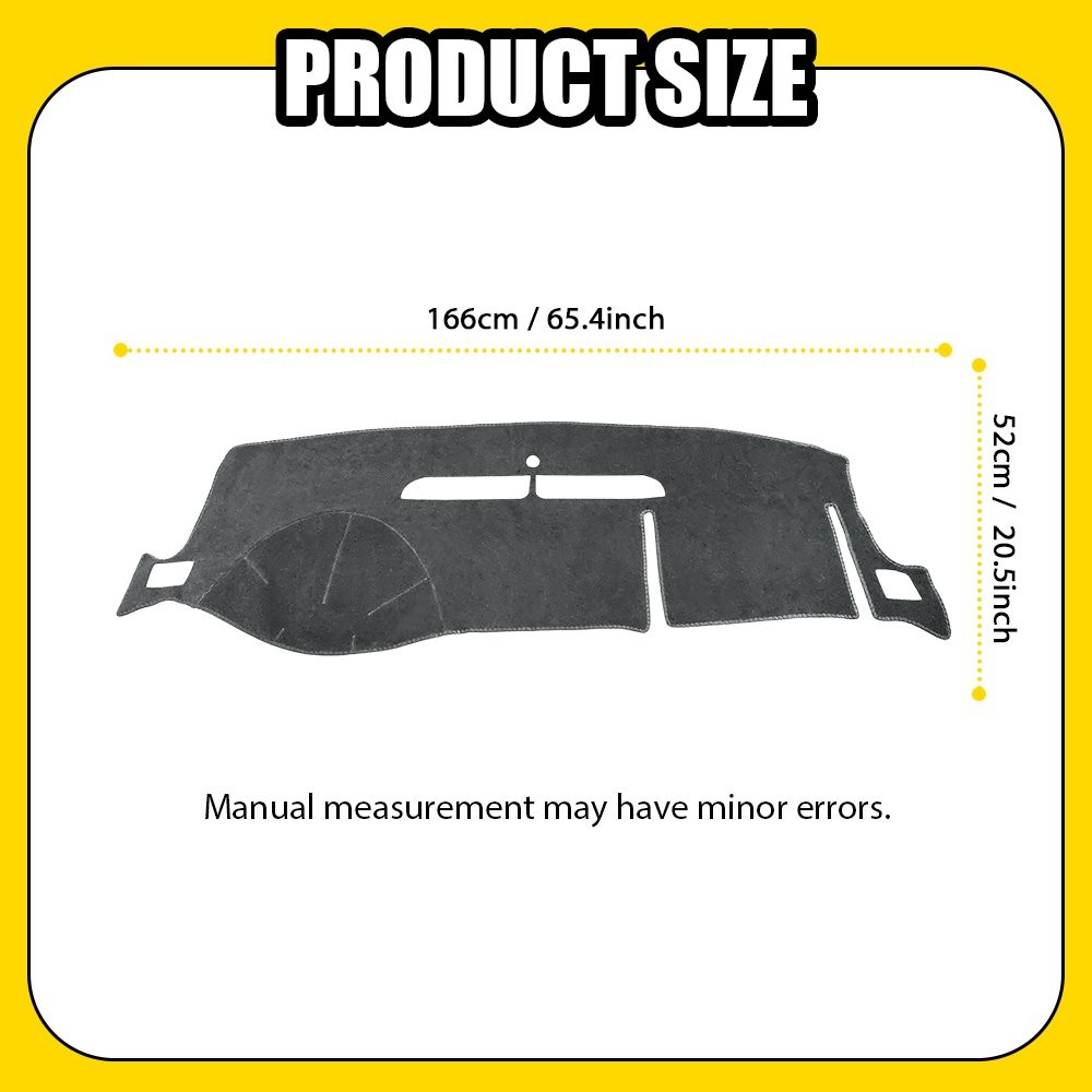 Dashboard Mat Pad Cover Gray for Chevrolet Tahoe 2007-13 & Suburban 2007-12 1-5X