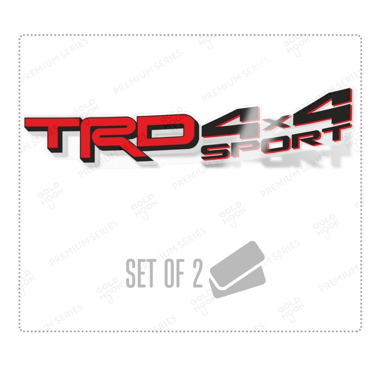 TRD 4×4 sport Decals Stickers Tacoma Tundra 2022 2023 REFLECTIVE Vinyl, Set of 2
