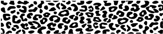 Universal Leopard Print windshield visor decal, cut to fit, Vinyl window decal.
