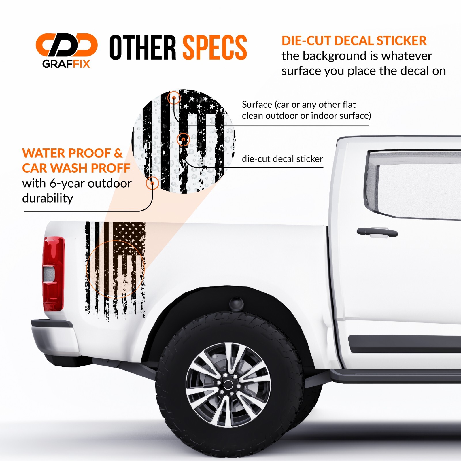 Jk/JL Puerto Rico Flag Decal Hardtop Window Set for Wrangler 2DR Model ’07-’20