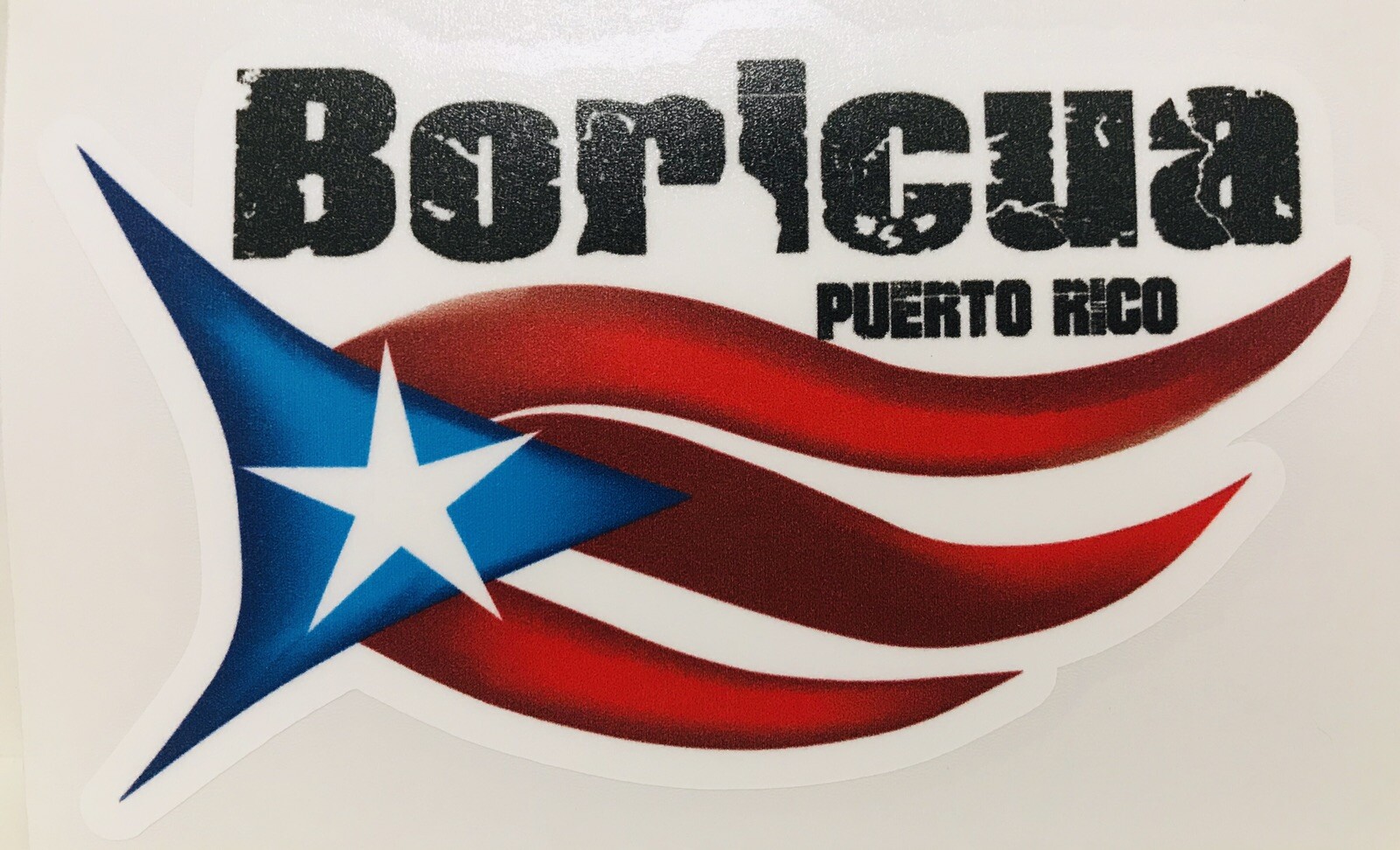 PUERTO RICO BORICUA PUERTO RICAN FLAG Decal Sticker Easy to Install
