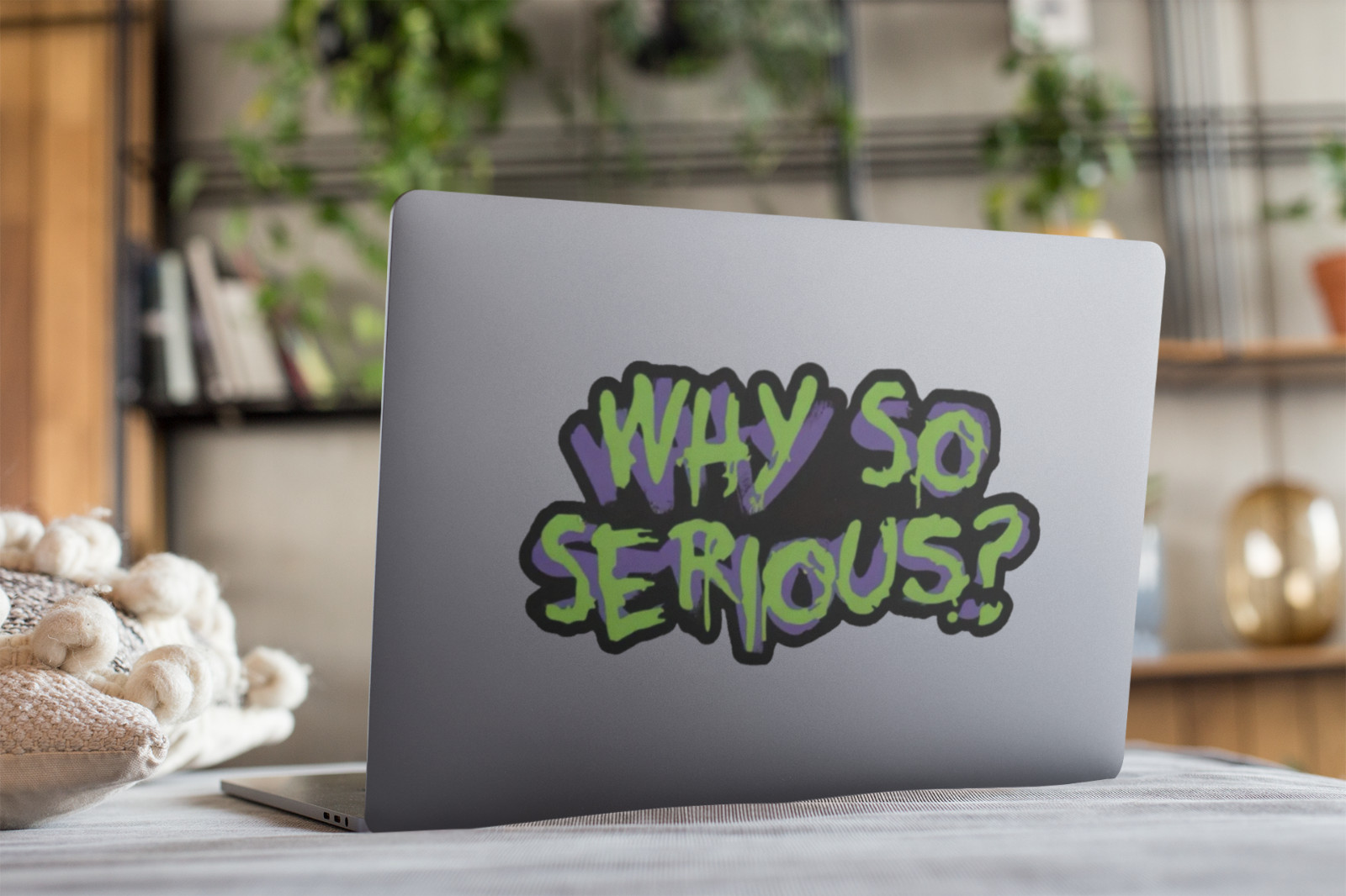 Why so Serious? Car Vinyl Window Decal Joker Graphic Laptop Comic Bumper Sticker