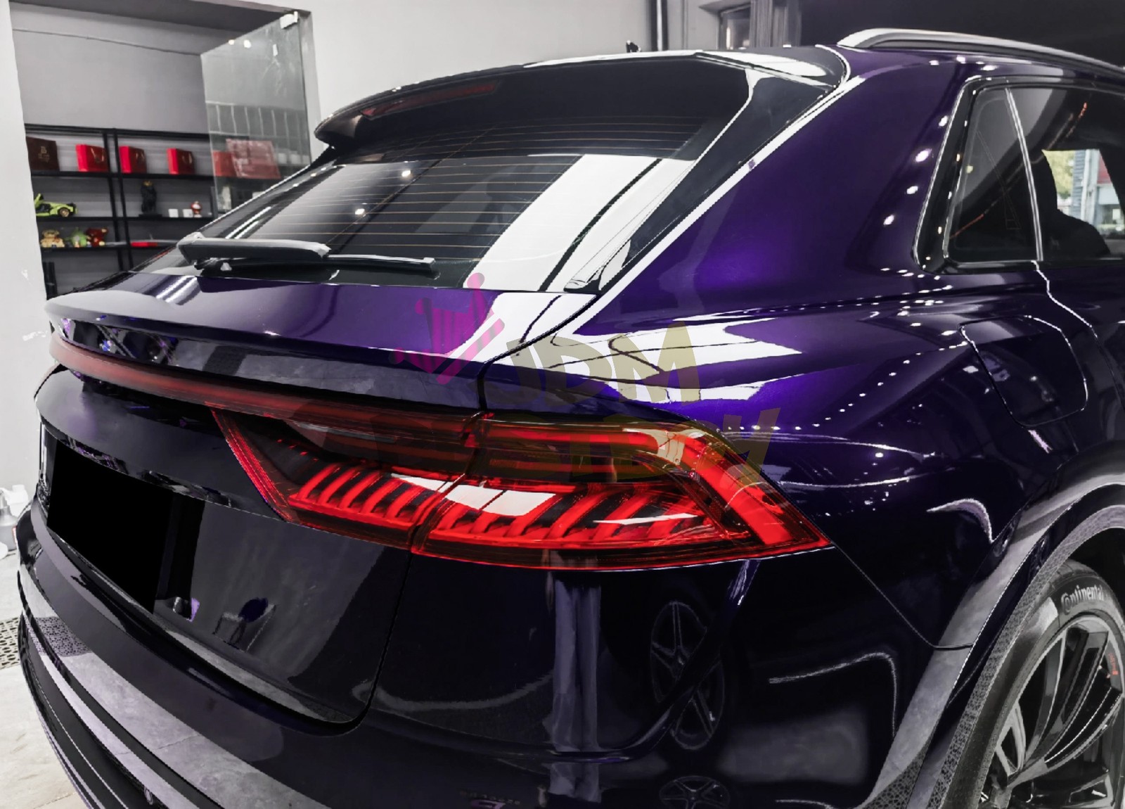 ESSMO PET Super Gloss Metallic Midnight Purple Car Vinyl Wrap Decal Like Paint