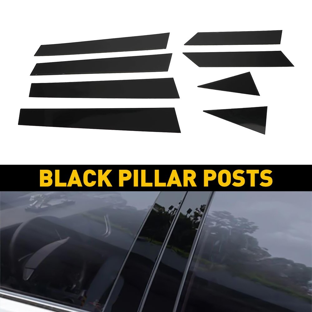 Black Pillar Posts Window Door Trim Cover For Nissan Altima 2013-2018 Deco B