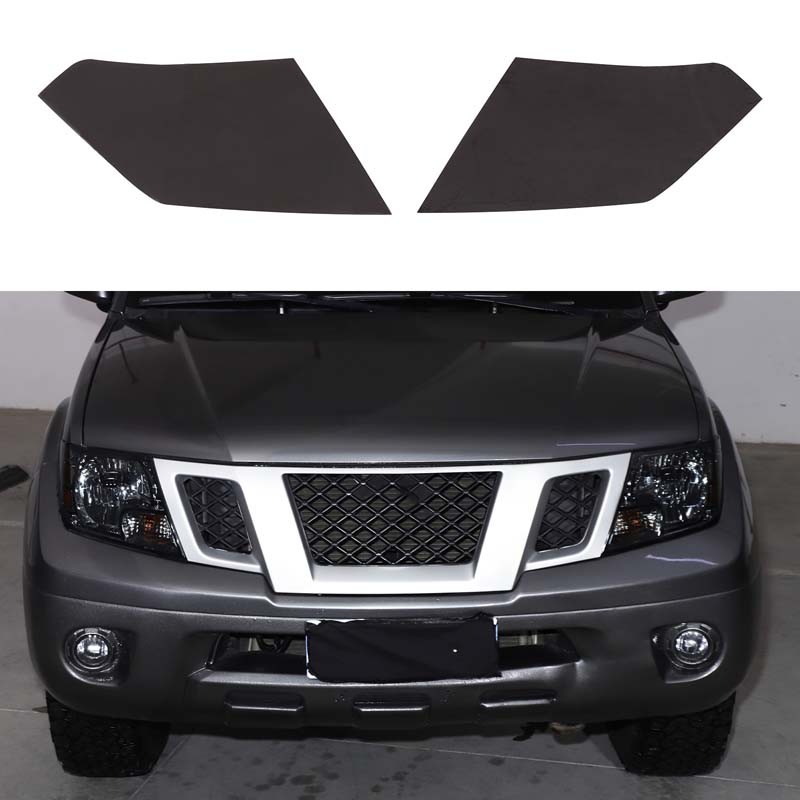 Black Headlight Sticker Film Precut Headlamp Tint For Nissan Frontier 2009-2017