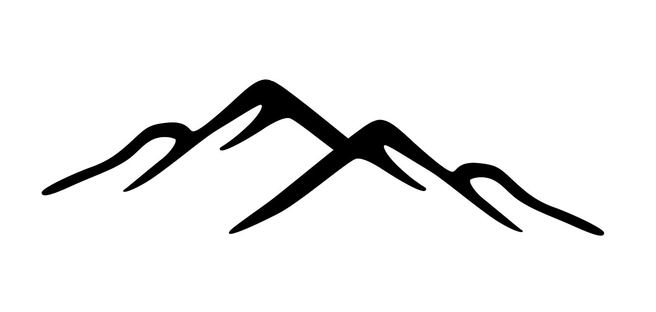 MOUNTAIN RANGE LANDSCAPE SCENE Vinyl Decal -Sticker for Car Truck 2.9