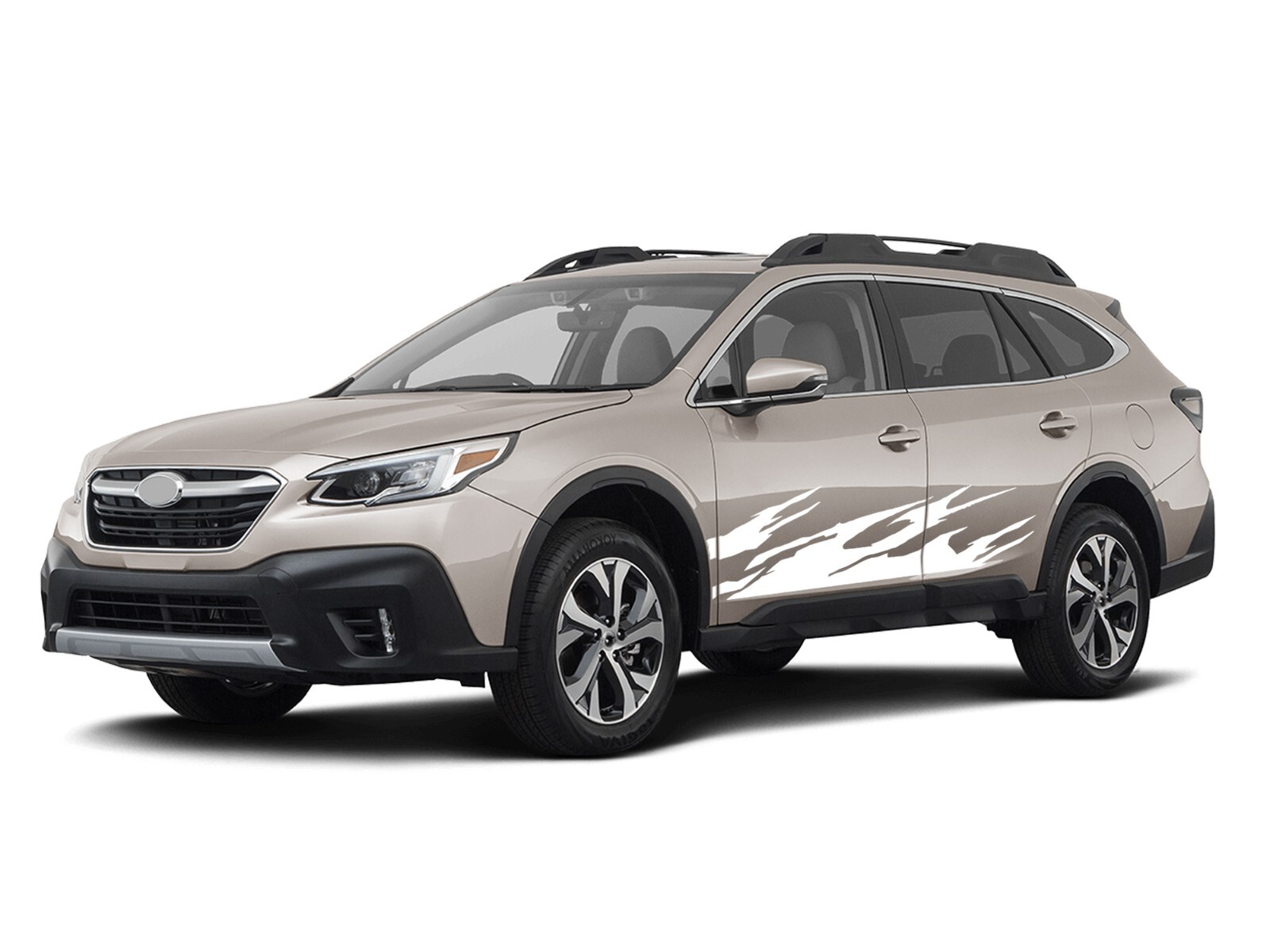 Side door flames graphics stickers decal compatible with Subaru Outback