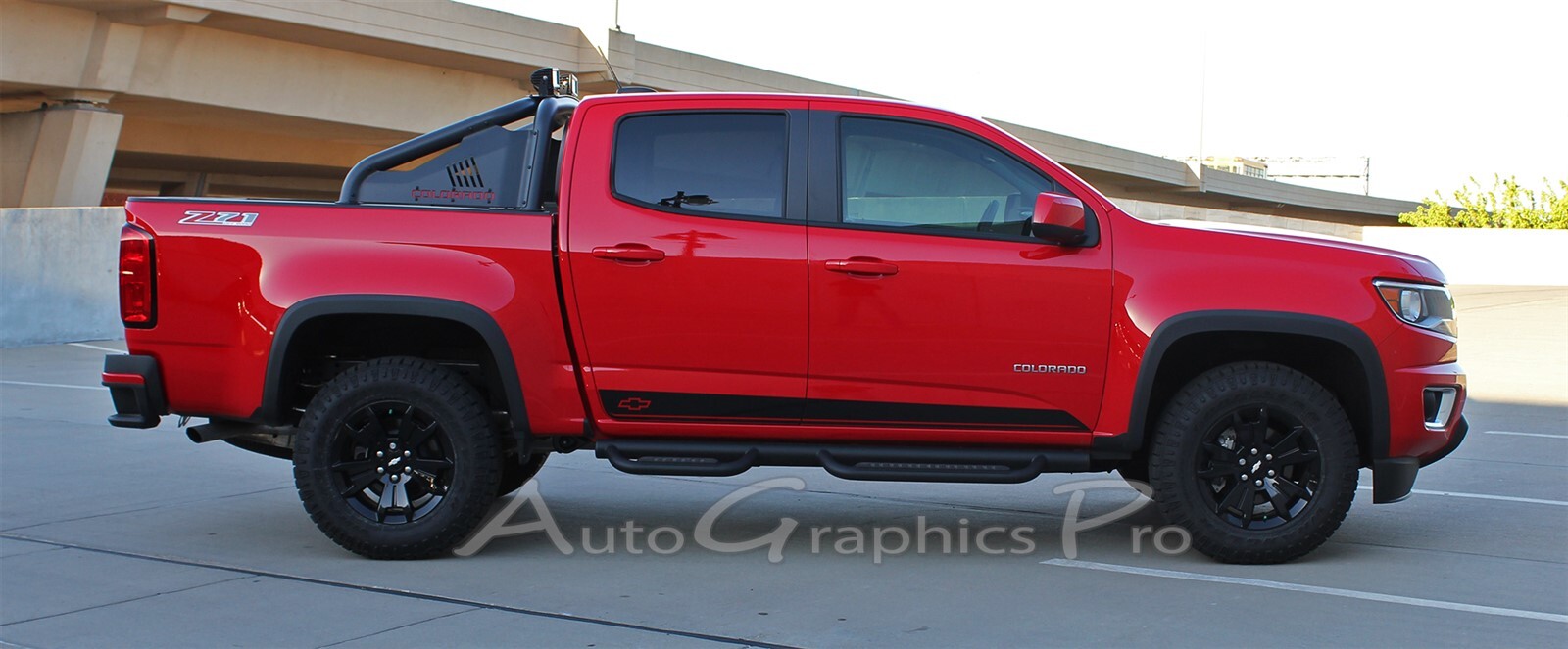 Rocker Panel Accent Vinyl Graphic RAMPART Decals Stripe 2015-2022 Chevy Colorado
