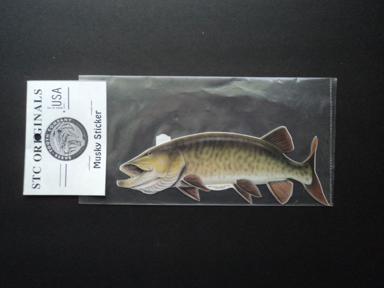 Muskellunge Vinyl Fishing Decal Sticker For Boat Truck 6.75″ wide Fade Resistant