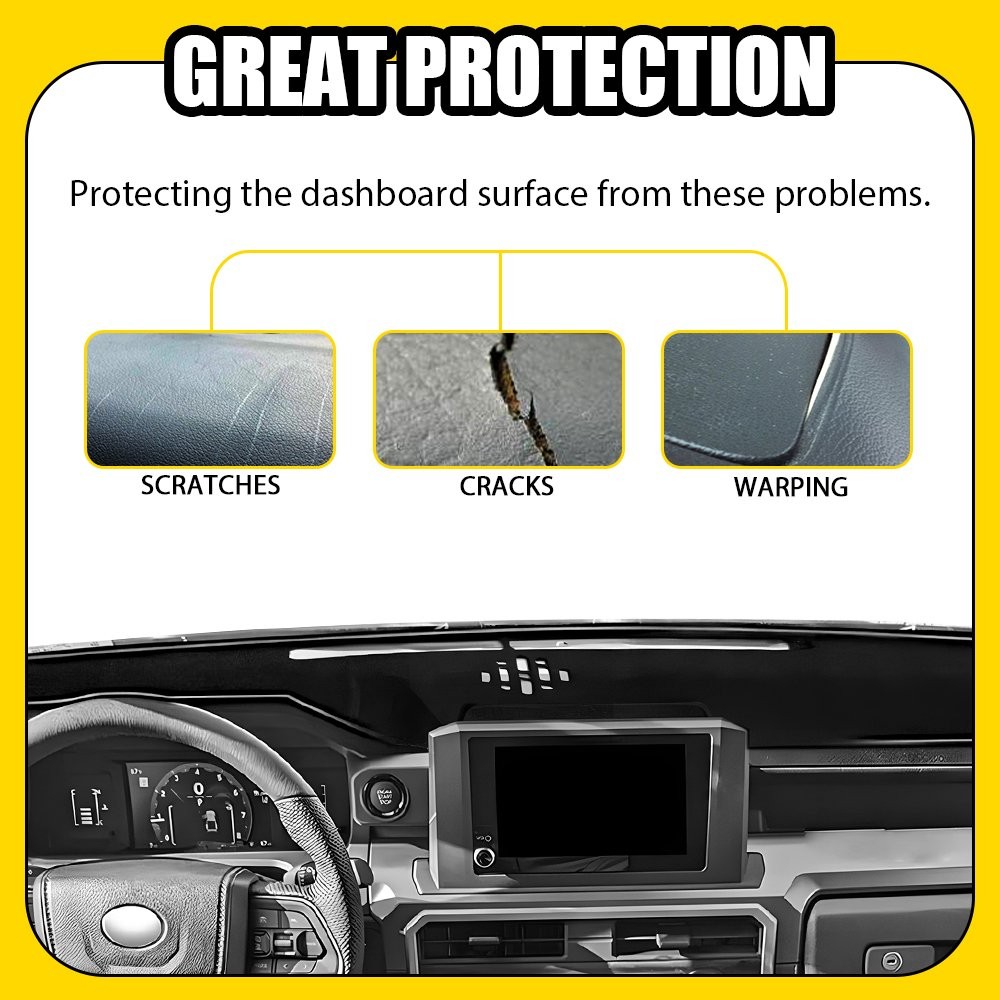 For Toyota Tacoma 2024 25 Dash Pad Cover Mat Dashboard Protection Anti-Slip 1-5X