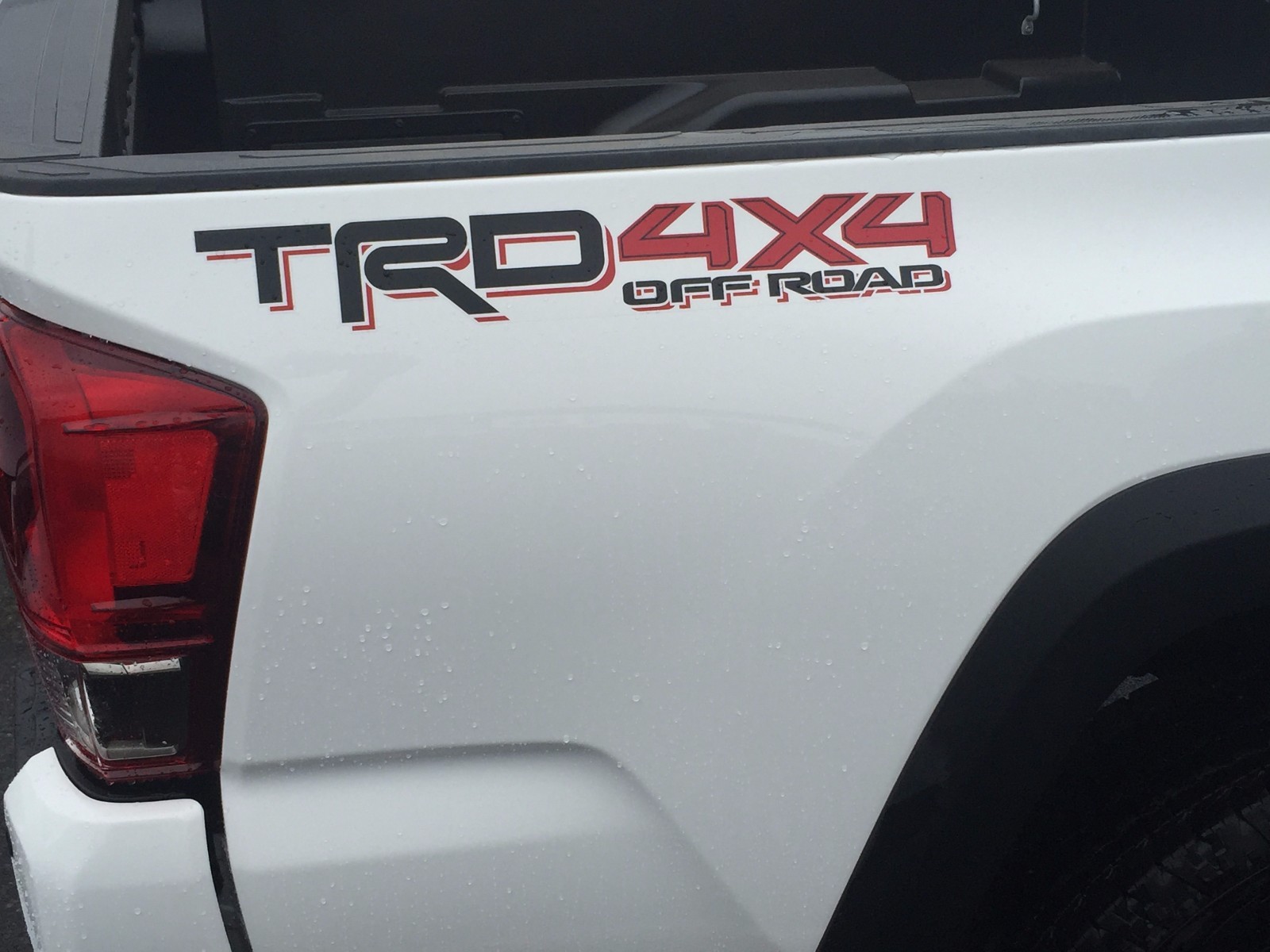 TACOMA TRD 4X4 Off-Road bedside decal BLACK/RED 75996-0C080-A2 Genuine OEM