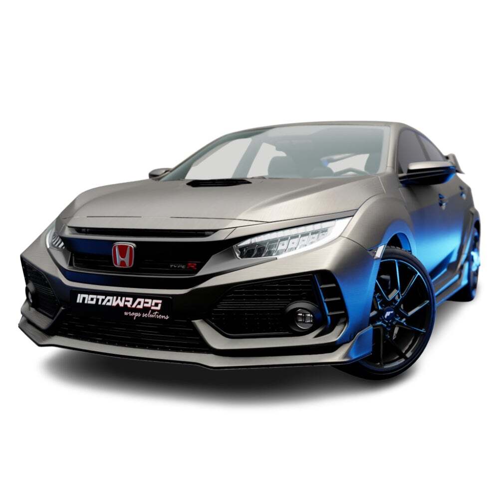 3M 2080 Scotchprint Brushed Titanium Vinyl Flex Car Wrap Film | BR230