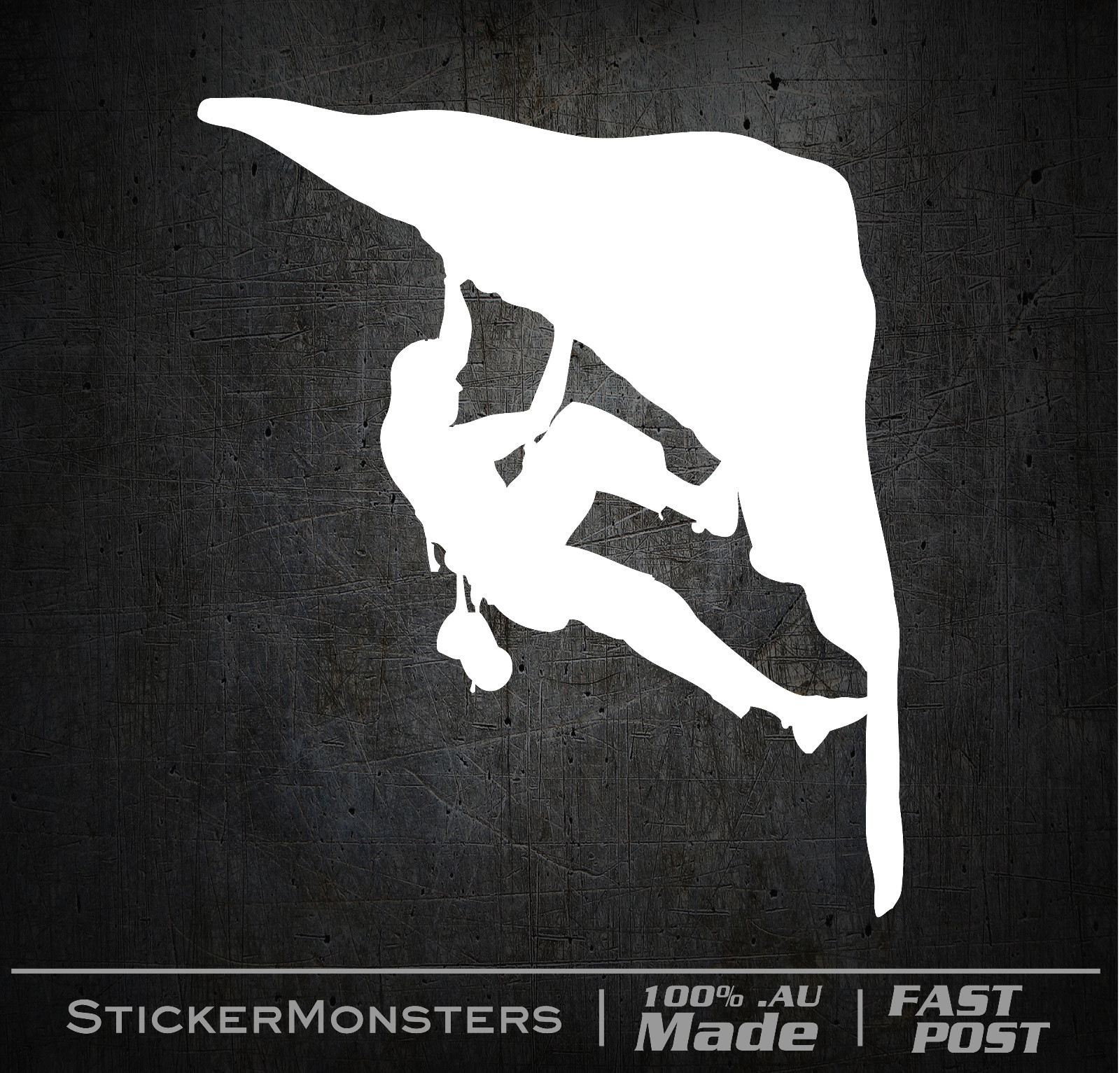ROCK CLIMBING BOULDERING OUTDOOR Sticker 130mmH Decal Window Car Van Trailer