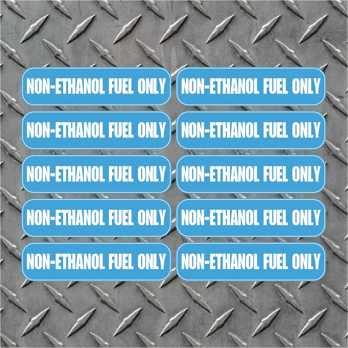 10x Non-Ethanol Fuel Only Vinyl Decals – Indoor Outdoor Fade Resistant