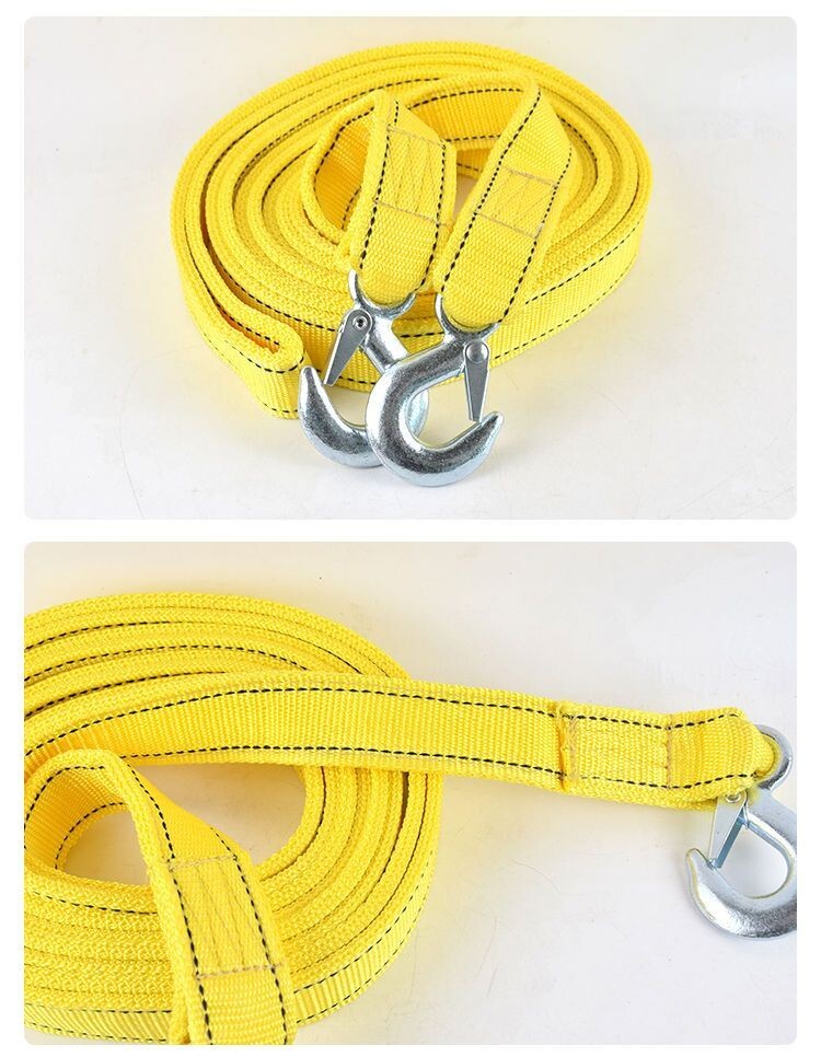 Vehicle Rescue Trailer Strap Tow Rope Off-road Universal Car Strap 3 Layers 5M