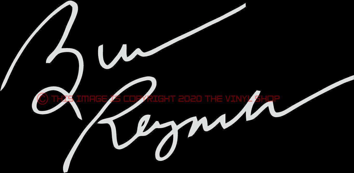 Burt Reynolds Smokey and The Bandit Vinyl Decal Sticker Autograph actor, movies